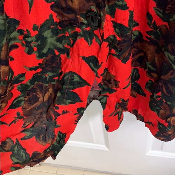 red off the shoulder dress from Zara size large - Picture 6 of 6